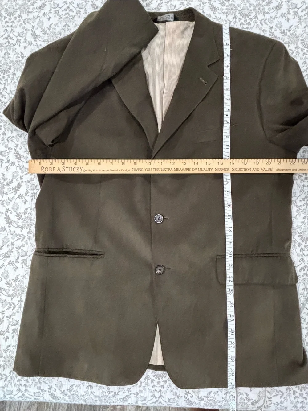 Jos. A. Bank Olive Green Suede Sport Coat